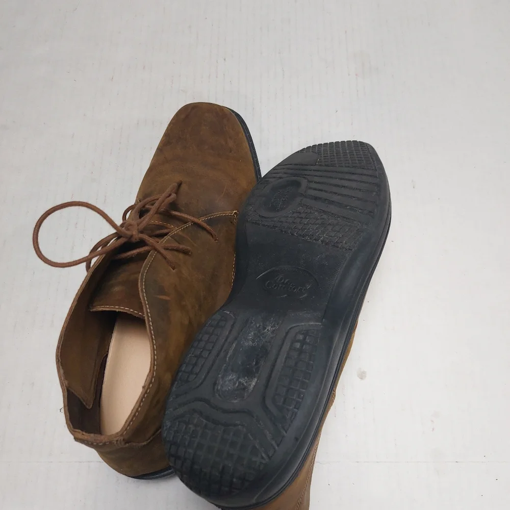 Dr. Comfort Orthopedic Reliefs Brown Leather Boots Size 13